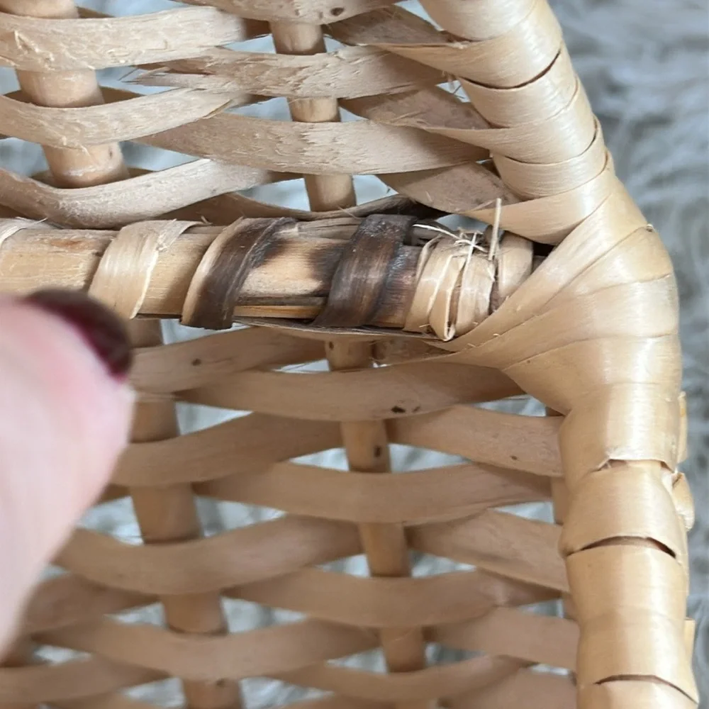 Vintage Woven Lightweight Decorative‎ Wall Basket Boho